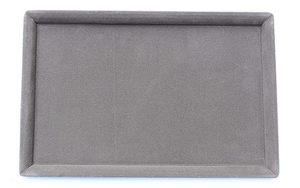 Plateau de présentation en velours pour bijoux : organisateur pour bagues, boucles d'oreilles, colliers, bracelets et cosmétiques - Product Image 1