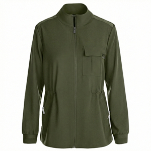 Blouse médicale haute performance à poignets côtelés et poche à rabat sur la poitrine – Prix de gros – Solutions personnalisées pour le secteur de la santé – Blouses médicales - Product Image 6