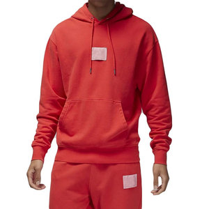 <b>Men's</b> Red Hooded Sweatshirt Cotton Fleece Casual Pocket Design Oversized Fit Winter Wear Embroidered Breathable Custom Logo - Product Image 1