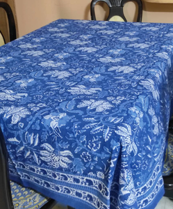 Traditional Floral Block Printed Cotton <b>Tablecloth</b> Square Washable Home Decor <b>rectangle</b> table cloth - Product Image 6