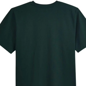 เสื้อยืดผู้ชายไซส์ใหญ่ สีเขียวฟอเรสต์ ผ้าฝ้ายพรีเมียม คอกลม แขนสั้น สไตล์ลำลอง ทนทาน ใส่ได้ทุกวัน - Product Image 4
