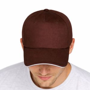 Gorras de Béisbol Unisex de Cinco Paneles de Algodón para Hombre, Color Sólido, Casuales, Ajustables, Ligeras, para Exteriores, Promocionales - Product Image 1