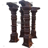 Piliers de mariage modernes et simples en bois, style sud-indien, décorations de mariage, utilisation intérieure/extérieure, vente en gros disponible
