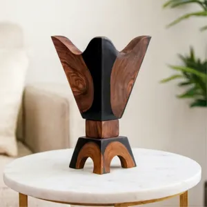 Quemador de Incienso de Resina y Madera Hecho a Mano, Color Azul Turquesa, Forma de Copa, Soporte Decorativo para Incienso, Decoración del Hogar, Estilo Árabe - Product Image 1