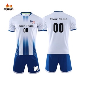 DYNAMEL WEARS Ensemble de maillot de football personnalisé sublimé pour homme, manches courtes, anti-transpiration, uniforme d'équipe de football, grande taille - Product Image 1