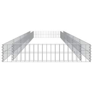 Macetas y Jardineras Elevadas de Acero Galvanizado Plateado, Tipo Gabion, Grandes - Product Image 6