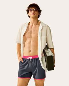 Wholesale <b>Mens</b> Custom 2 in 1 Sports <b>Shorts</b> Double Layer Premium Running Gym <b>Shorts</b> With <b>Compression</b> Inner Liner Quick Dry Fabric - Product Image 4