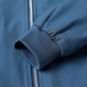 Blouson bomber pour homme, col montant, fermeture éclair, coupe-vent, décontracté, automne, coupe régulière, matière polyester - Product Image 5