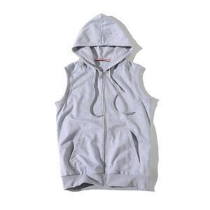 Wholesale Streetwear Zipper Gym Hoodie Men's Slim Fit Fashion Sports Stretchy Black Muscle Fit Cotton Fleece Breathable Hoodies - Product Image 2