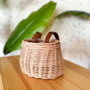 Cesta de Bicicleta de Ratán de Alta Calidad para Niños, Cesta Delantera para Manillar, Organizador Decorativo para Bicicleta de Exterior, Fabricación Vietnamita - Product Image 2