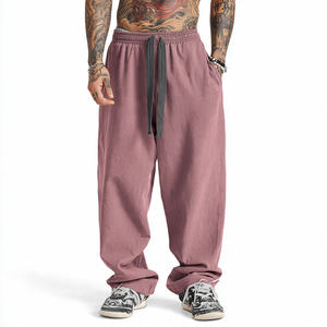 Pantalon Baggy d'Hiver pour Hommes, Taille à Cordon, en Polyester, Style Pyjama, pour le Jogging en Extérieur, Pantalon de Survêtement pour Hommes - Product Image 5