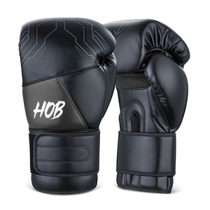 Gants d'entraînement en cuir personnalisés pour MMA et boxe avec fermeture auto-agrippante, gants de boxe en cuir PU pour Muay Thai - Product Image 6