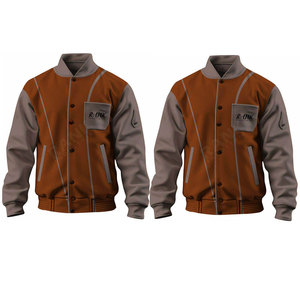 Chaqueta de Invierno Personalizada al por Mayor para Hombre, Chaqueta Letterman de Alta Calidad con Cuello Alto, MOQ Bajo - Product Image 4