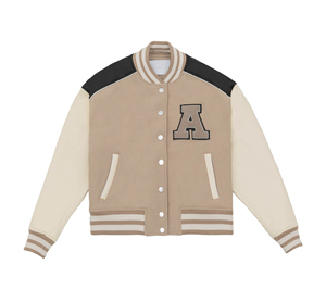 Chaquetas Varsity Personalizadas de Alta Calidad para Mujer, Exterior de Lana/Cachemira y Microfibra, Colores Sólidos, Mejor Precio por Volumen - Product Image 5