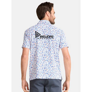 Chemise de golf pour homme RELEVO INDUSTRIES en toile 100% coton - Anti-rides, séchage rapide, respirante, manches courtes - Product Image 6