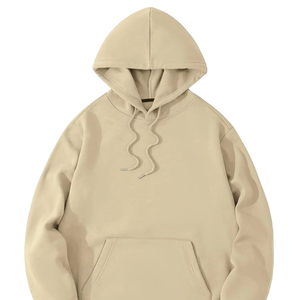 men hoodie cotton fleece oversized drop shoulder heavy <b>weight</b> distressed embroidery graphic print streetwear hoodie wear - Product Image 1