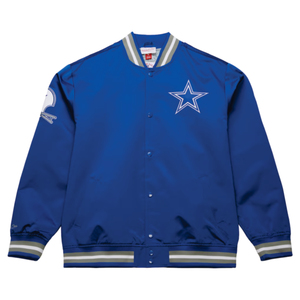 เสื้อแจ็คเก็ตผ้าซาตินปักลายทีมอเมริกันบลูสตาร์แบบสั่งทำพิเศษ - Product Image 1