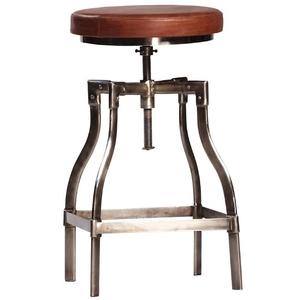 Modern Industrial Slip covered Traditional Modern Iron Metal <b>Adjustable</b> Height <b>Bar</b> <b>Stool</b> for Home <b>Bar</b> Hotel Outdoor Restaurants - Product Image 1