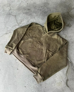 Sudadera con Capucha Oversize de Forro Polar para Hombre, Estilo Gótico Invernal, Bordado Retro Americano, Hip Hop, Manga Larga, Secado Rápido, Transpirable - Product Image 4