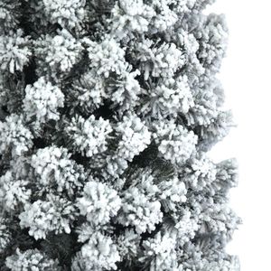 7.5ft Pencil Flocking <b>Christmas</b> <b>Tree</b> Festive Holiday Ornament - Product Image 4
