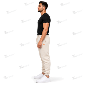 OEM Custom Logo <b>Men's</b> High Quality Cotton <b>Jogger</b> Track Pants Breathable Casual Elastic Sweatpants Baggy Style Straight <b>Loose</b> Fit - Product Image 2