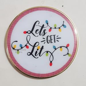 Sous-verres en émail de sublimation d'arbre de Noël Sous-verres de boissons de vacances festives pour boissons chaudes et froides personnalisés ou vierges pour cadeaux - Product Image 2