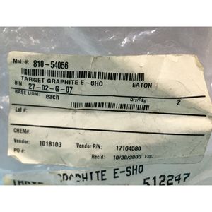 Eaton / Axcelis 17164580 Target Graphite E-Shower - Équipement et pièces semi-conductrices d'occasion fiables à l'échelle mondiale - Product Image 5