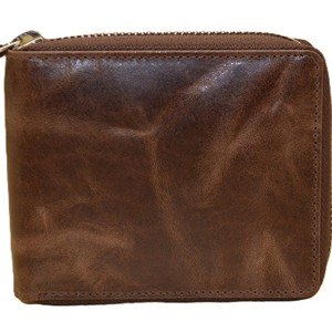 Cartera de Cuero Genuino con Cierre, Unisex, Estilo Vintage, Corta, para Uso Diario, Diseño Minimalista y Duradero - Product Image 1