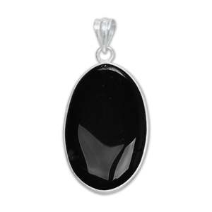 จี้เงินแท้ชุบเงินทำมือแบบคลาสสิกสำหรับทุกเพศ ประดับด้วยพลอยออนิกซ์สีดำธรรมชาติ ขายส่งเครื่องประดับสำหรับงานปาร์ตี้ - Product Image 4