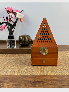 Quemador de incienso de carbón Bakhoor hecho a mano, cono de madera, atrapa cenizas, incensario árabe, soporte para quemador de incienso, cajas - Product Image 4