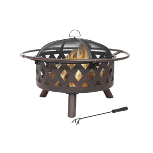 Round Outdoor Fire Pit Liner High Temp Powder Coated Steel Fire Ring Insert for DIY Masonry Fireplace Backyard FP001 - Product Image 1