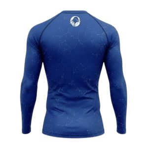 Royal Blue Long Sleeve Compression <b>Shirt</b> Fitness Training Gym Workout Breathable Quick Dry Athletic Performance Sportswear - Product Image 2