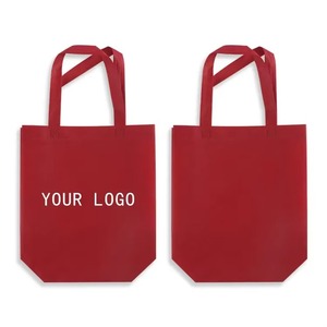 Sac fourre-tout en coton personnalisable imprimé de fleurs, écologique, lavable, style moderne, poignées rouges, toile blanche, promotionnel - Product Image 1