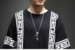 Camiseta de Diseñador Extra Grande para Hombre, con Borde Geométrico de Lujo, Estilo Hip Hop, Gráfico Moderno, Tela Suave, Estilo Coreano - Product Image 2