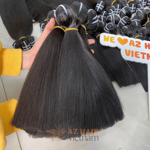Extensions de cheveux humains vietnamiens non traités, lisses, de couleur noire et soyeuse, brillants, prêts à être expédiés, cheveux bruts de qualité vierge - Product Image 5