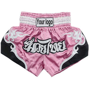 Shorts de boxe thaïlandaise personnalisés 2026 de qualité supérieure avec ceinture élastique haut de gamme, extensibles, grandes tailles, en polyester/coton, séchage rapide - Product Image 4