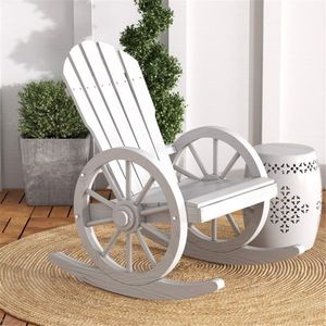 White Garden Lounge Chairs for Outdoor Leisure - Product Image 1