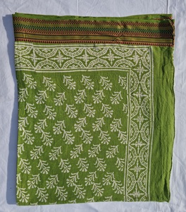 Hand Block Print With Zari Border Pareo Beach Cover Up Women <b>Boho</b> Wrap <b>Skirt</b> Lightweight Indian Sarong Wholesale Resort Wear - Product Image 6