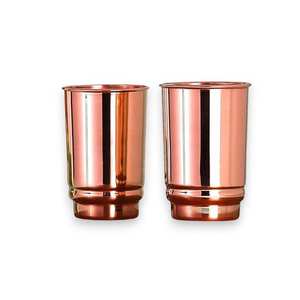 Taza Moscow Mule de Cobre, Vaso Metálico de Pared Simple, Reutilizable, a Prueba de Fugas, Apto para Lavavajillas y Microondas, Diseño Moderno para Fiestas y Bebidas Frías - Product Image 1