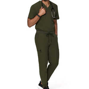 Tenues Médicales Hôpitalisées les Plus Vendues : Nouveaux Modèles en Tissu Spandex Tissé, Ensembles Unisexe de Blouses et Pantalons d'Infirmière - Product Image 4