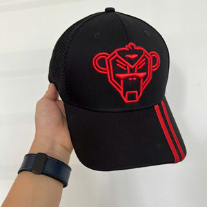 Sombrero de camionero de malla de 6 paneles personalizado de alta calidad para hombres y mujeres ala curva y logotipo bordado 3D para pesca - Product Image 1