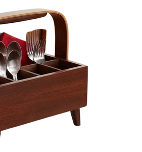 Unités de rangement en bois et étagères, paniers de rangement, organisateurs de rangement pour la maison, paniers en bois pour ustensiles de cuisine - Product Image 5
