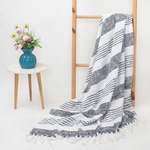 Manta Tejida de Algodón Hecha a Mano de Primera Calidad, Transpirable, para Uso en el Hogar, Cálida para Verano, Cama, Sofá, Viajes - Product Image 6