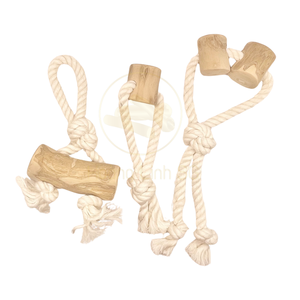 เชือกยางสำหรับสุนัขของเล่นไม้กาแฟของเล่นสัตว์เลี้ยง Hiang Linh SG kimy - Product Image 6