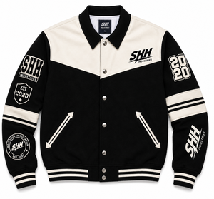 SHH INDUSTRIES Custom <b>Men</b> Varsity <b>Jacket</b> Embroidered Patch Letterman <b>Baseball</b> Bomber <b>Jacket</b> Streetwear College <b>Jacket</b> OEM - Product Image 1