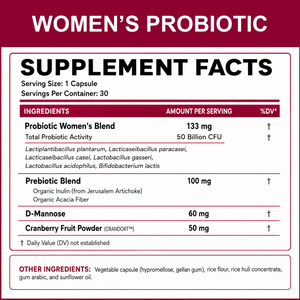 Cápsulas Probióticas para Mujeres de Marca Privada con Prebióticos, Fórmula Multicepas, Suplemento Dietético, Fabricante OEM ODM - Product Image 4