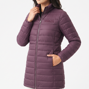 Veste d'hiver matelassée pour femme de haute qualité, vente en gros, manches longues, respirante, design personnalisé, manteau chaud matelassé - Product Image 3