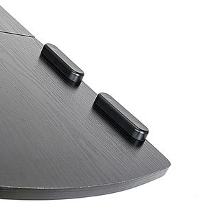 Scrivania per computer multifunzionale con sollevamento su superficie piana a quattro ruote, nera XH - Product Image 5