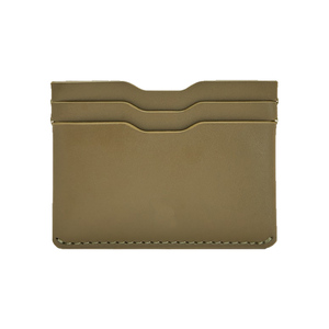 Minimalist Genuine Leather Slim 4 Inch Credit <b>Card</b> <b>Wallet</b> <b>Card</b> Holder Zipper Closure Customized Color OEM Brand 30mm Thickness - Product Image 2
