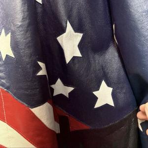 Blouson Bomber Moto Classique Américain Années 90 en Cuir Écologique Imperméable Respirant Coupe-Vent Décontracté Printemps Fermeture Éclair - Product Image 5